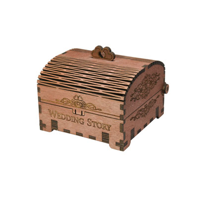Cutie personalizata din lemn Usb Chest